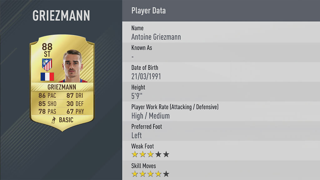 FIFA 17 ANTOINE GRIEZMANN